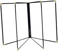 Restaurant Menu Cover, Menus Folder Clear Clear Viewing 9.6 x12.6 inch Menu Cover, for Cafe Hotel Bar Party Wedding, 4 Pages 8 Views