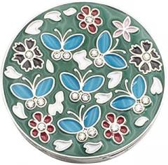 Generic Folding Bag Handbag Hook Purse Tote Flower Shape Metal Bag Table Hanger Holder（Green）