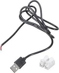 5V USB Power Cable Spring Loaded Block Connectors Wire for Charging Electronics 100cm/180cm Solderless Design