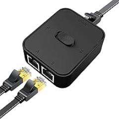 1000Mbps RJ45 Switcher Adaptier 2Port Gigabit C0innector 2 1 Out 1In2 Out External Network Switcher Splitter for Laptop TV Box New 2026 High for Reliable Electronic Component