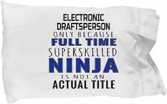 Amorfos Electronic Draftsperson Gifts - Awesome Pillowcase for Electronic Draftsperson Professionals, Funny and Creative Electronic Pillow Case