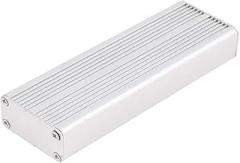 113 x 35 x 19mm Multi-Purpose Electronic Extruded Aluminum Enclosure Silver Tone(113 x 35 x 19mm Mehrzweck-Elektronikgehäuse aus extrudiertem Aluminium mit Silberton