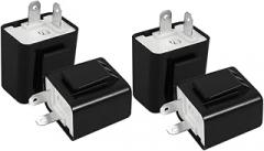 Alipis 4pcs Adjustable Speed Electronic Relay for Motorcycle Turn Signals Led Circuit Overload Easy Installation