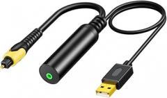 3.5mm to SPDIF Converter Analog to Digital Sound Adapter for Enhances Sound Optical Output 3.5mm to Optical Cable for TV