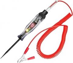 Spring Wire | Car Truck Voltage Circuit Tester Auto 6V 24V Tools Car Diagnostic Probe Test Pen Light Bulb Electric Measuring Pen Tools New 2026 High for Reliable Electronic Component, Precision