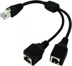 RJ45 1 Male to 2 Female LAN Cable Socket Port Ethernet Network Splitter Y Stable Transmission Cat5e Cat5 Cat6 Easy Adaptier Cable New 2026 High for Reliable Electronic Component