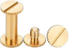 (10pcs) Brass Mother Son Flat Lock Rivets, M5x20mm,for Maintenance Copper, Electronic workbenches, Mechanical Shafts.