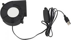 Jeanoko USB Blower Fan Quiet 3 Speed Mode for PC Electronics 3D Printer, Portable Cooling Fan for DIY Inflating, Data Center, 97 X 97 X 33mm