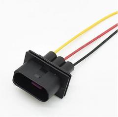 1 Pcs 3P 1J0906443 1J0 906 443 1J0 906 233 1J0906233 Car Electronic Fan Cable Auto Radiator Plastic Housing Plug(1 male set)