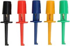 20Pcs Test Hook,Plastic Test Clips Grabber,Multimeter Accessories Colorful Test Hook Clips Small Hook Clips Test Probe for Electronic Testing