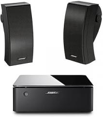 Bose 251 Outdoor Environmental Speakers (Pair), Black with Music Amplifier