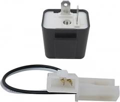 2 Terminals Adjustable Flash Rate 12V Electronic Led Flasher Relay for LED Tail Lamps of Turn Signal/Hazard Warn Lights
