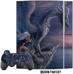 Mightyskins Protective Skin Decal Cover Sticker Compatible with PlayStation 3 Console + Two PS3 Controllers - Dragon Fantasy