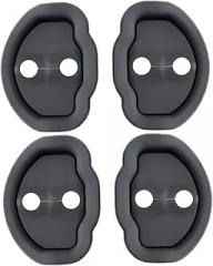 4pcs Car Door Latch Protector Pad Rustproof Door Lock Cover Silicone Car Accessories Fit Model y