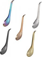 ABOOFAN 5pcs Stainless Steel Caviar Strainer Spoons Food-grade Kitchen Gadgets for Home Cooking Easy to Clean and Efficient for Restaurants and Hotels