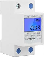 5-80A DDM15SD LCD Backlight Digital Display Single Phase Electronic Energy KWh Meter Electronic KWh Meter KWh Meter Energy Meter