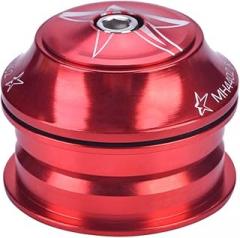 ANGGREK Aluminium Alloy Bike Headset, Bicycle Stem Headset Replacement Bike Front Fork Anti Surface Fits 44mm Head Tube with Cap for Replacing Old (Red)