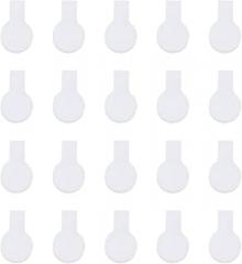 PATIKIL 20 Pcs White Nylon Cable Labels, 0.5 x 0.87 Inch Writable Cord Labels Tags Wire Tags Markers for Electronics Computers Cable Management