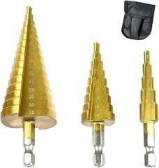 Metric Step Drill Bit 4-32mm HSS Hex Shank Titanium Coated Stepped Cone Drill Bits for Metal Wood Steel Replacement for OEM New 2026 High for Reliable Electronic Component