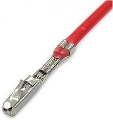 Suitable for automotive 0.6mm crimping terminals, automotive wires, female electronic connectors, metal pins, with cable 5-963715-1(10 Pcs)