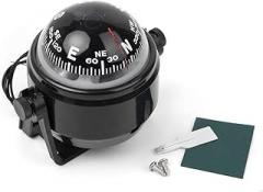 Cnwaga3 1 Pc LC550 Automotive Compasses Electronic Vehicle Car Compass ABS Black for Ball Navigation Marine Boat Vehicle Military