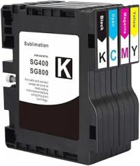 Aomya SG400 SG800 Sublimation Ink Cartridges 4pcs Compatible with Sawgrass SG3100 3100SNW SG3100 SG2100 SG2010L SG3110