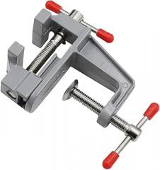 Mini Vise Table Clamp Screw Aluminium Alloy DIY Craft Mold Fixed Repair Tool Portable Workbench Vice for Jewelry Make Electronics Small Hobby