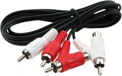 1pc Audlo Piggyback Stereo C0innector Cable 2 Male to Male + Female Back 1.5FT 50cm/1.5M 5FT New 2026 High for Reliable Electronic Component, Precision, Stable Performance