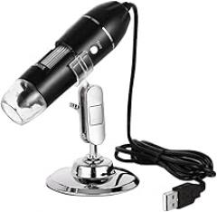 SHAYMON88 1600X Digital Microscope for Soldering & Phone Repair, 3-in-1 USB Portable Electron Microscope Camera with LED Ring Light, 4.7 inch LCD Screen Magnifier for Circuit Board Inspection