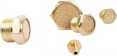 1pcs Pneumatic Solenoid Valve Silencer All Copper Flat Muffler Miniature BSLM-M5/01/02/03/04/06/1 inch(BSLM-04)
