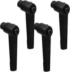 Homoyoyo 4pcs Adjustable Clamping Lever Handles Aluminum Alloy Screw Handles Threaded Male Knobs Quick Release Bolt for Machinery Furniture Electronics