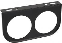 Akozon Universal 52MM 2 Hole Gauge Panel Metal Car Meter Mount for Vehicles (Black)