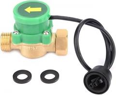 Water Switch, G1/2-G1/2 Thread Water Sensor, HT-200 Mini Electronic Liquid Flowmeter Switch, Automatic Water Control, 220V, 1.5A