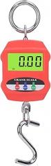Jectse Electronic Hanging Scale, 300KG 660LB Capacity, Backlit LCD Screen, Handheld Small Crane Scale with Hook, Digital Scale for Farm Travel, Equipped with Reading Lock Function