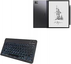 BoxWave Keyboard Compatible with Onyx BOOX Tab Ultra (10.3 in) - SlimKeys Bluetooth Keyboard - with Backlight, Portable Slim LED 7 Colors - Jet Black