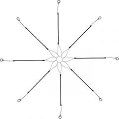 DOITOOL 8pcs Stylus Pen Lanyards, Anti-Lost Spring Ropes, Retractable Silicone Straps for Touchscreen Pens, Black, 8.85 Inch