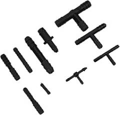 113PCS Nylon Vacuum Connector Assortment Kit, Automotive Vacuum Tubing Tee and Hose Fittings, Heat Resistant for Car Repbottle and Maintenance (113 Pieces)