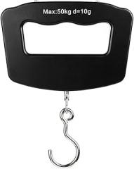 PartyKindom Portable Electronic Fishing Scale Digital Hanging Luggage Scale 50Kg Capacity with LCD Display for Travel and Outdoor Use