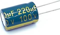 10pcs High Frequency Low Impedance 100v 220UF Aluminum Electrolytic Capacitor Size 13 * 20 220UF
