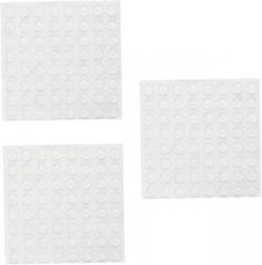 128pcs Self-Adhesive Clear Door Knob Bumpers Wall Protectors for Furniture Electronics and Cabinets Noise-dampening Cushion Pads