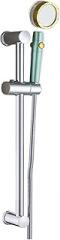 Stainless Steel Brushed Nickel ShowerBar Shower Sliding Rod Silver Bathroom Lifting Rod with Shower Holder Accessories(SLYG003)