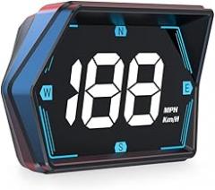 Shelita New Car Speedometer, GPS Speed Display, Large Fonts High Definition Digital HUD, Plug and Play for All Cars