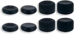 Thumb Grips Set Cap Stick Cap for Controller Game Accessories Black 4 Pair (8pcs)