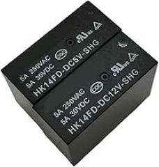 2PCS Industrial Electronic Circuit Board DIY Hk14fd-hk14fh-dc5v-dc12v-dc24v-shg Relay 8-pin 5a16a(5V,HK14FD-SHG-2-8PIN5A)