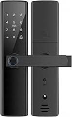 Electronic Lock for Tuya Smart Lock with 5-in-1 Digital Door Lock Keyless Entry Via Fingerprint/Coed/Card/App(Single Latch)