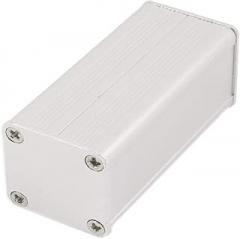 63 x 25 x 25mm Multi-Purpose Electronic Extruded Aluminum Enclosure Case Silver Tone(63 x 25 x 25mm Mehrzweck-Gehäuse für elektronischen Aluminium-Strangpresßling Silver Tone