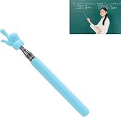 1Pcs Telescopic Teachers Pointer, Classroom Demonstration Baton, Guide Indicator, Retractable Finger Pointer Stick for School Teaching, Conference Presentation, Object Instruction Blue
