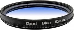 37/40.5/43/46/49/52/55/58/62/67/72/77/82mm Graduated Color Filters Gradual Color Neutral Density Camera Lens Filter Red Orange Yellow Green Blue Purple Grey Graduated Color Filters (Blue,52mm)