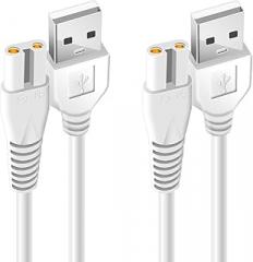 2 PCS Charger Cord Replacement for Pritech BCM-1138 Electric Feet Callus Remover Foot Pedicure, USB Power Adapter Charging Cable for Electric Feet Callus Remove
