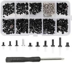 500pcs M2 M2.5 M3 Laptop Screws Kit, SSD M.2 Screws, Phillips Flat Head Tiny/Small Machine Screws Set for Electronics Repair, for Lenovo Dell IBM HP Samsung Sony Acer Asus Notebook Computer